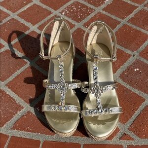 SOUL Naturalizer Gold Rhinestone Sandals